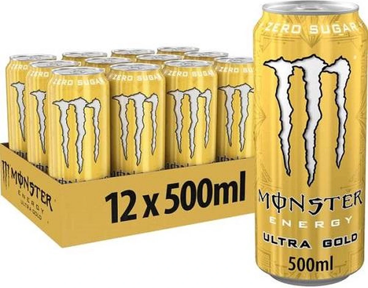 Monster Energy Ultra 12x 500ml Gold 3 Monster Energy Ultra 12x 500ml Gold
