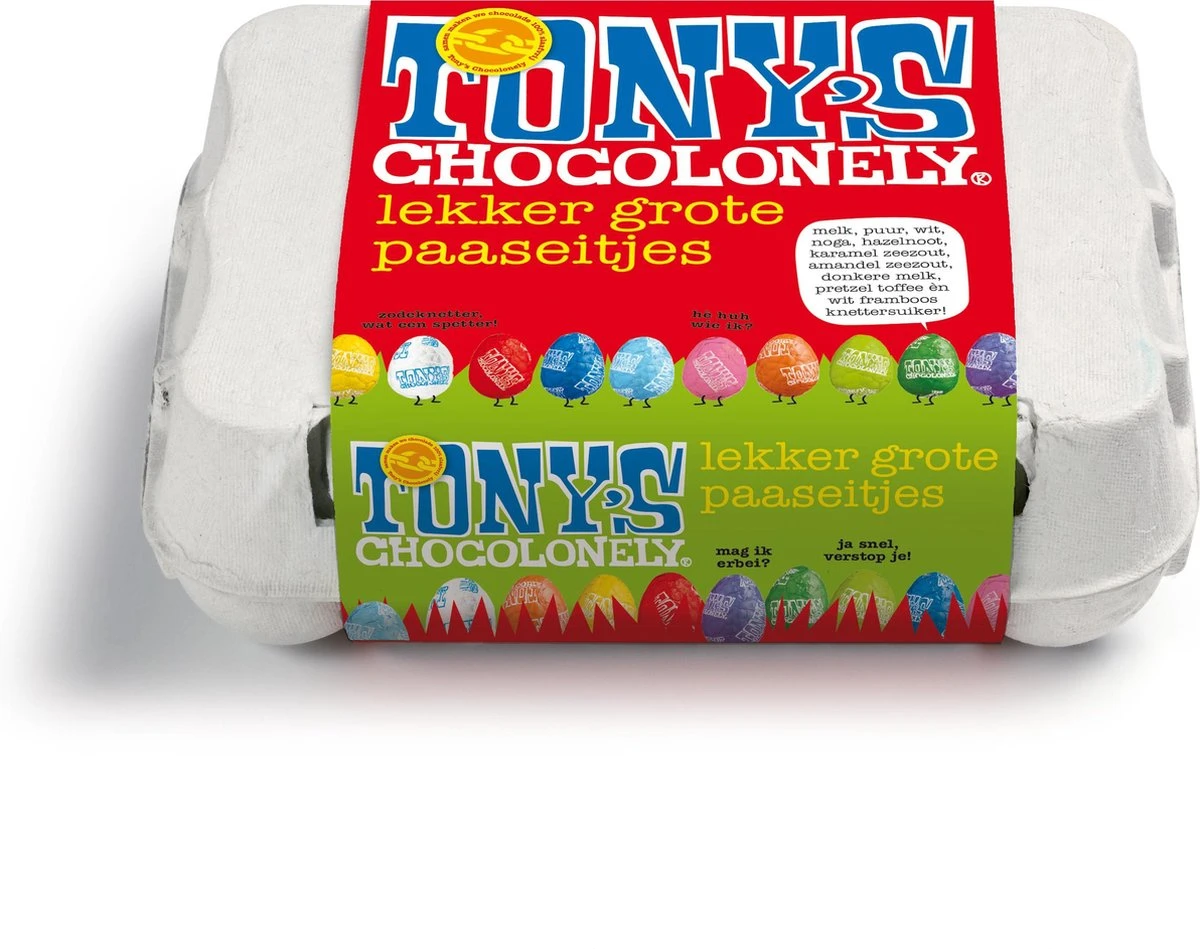 Tony's Chocolonely Chocolade Paas Geschenkset - Chocolade Reep En Eitjes Voor Pasen - Paaseieren - Chocoladereep 7 Tony's Chocolonely Chocolade Paas Geschenkset - Chocolade Reep En Eitjes Voor Pasen - Paaseieren - Chocoladereep - Afbeelding 5