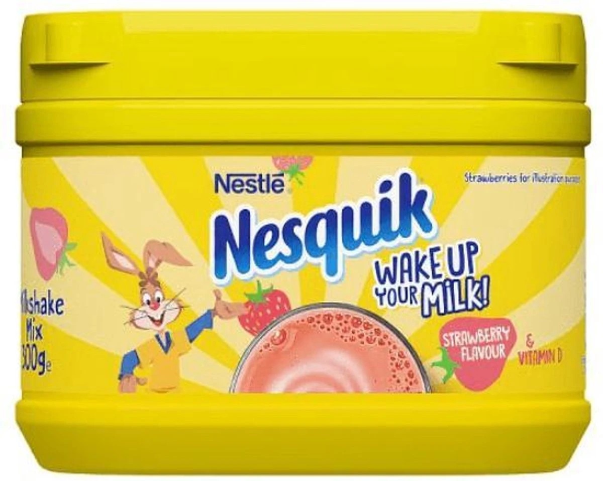 Nesquik - Strawberry - Milkshake Mix - 1 X 300Gr 2 Nesquik - Strawberry - Milkshake Mix - 1 X 300Gr