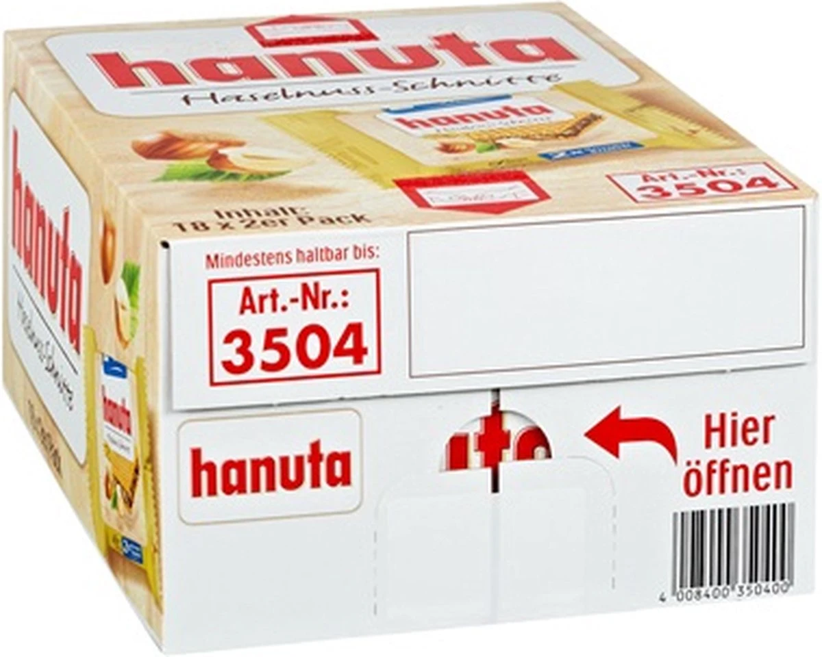 Hanuta Wafel 18 Stuks A 44 Gram 4 Hanuta Wafel 18 Stuks A 44 Gram - Afbeelding 2