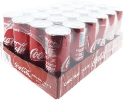 Coca-Cola Regular, Frisdrank, 0,25 L, Blik (pak 24 X 25 Centiliter) -Veilige Voedselwinkel 1200x972