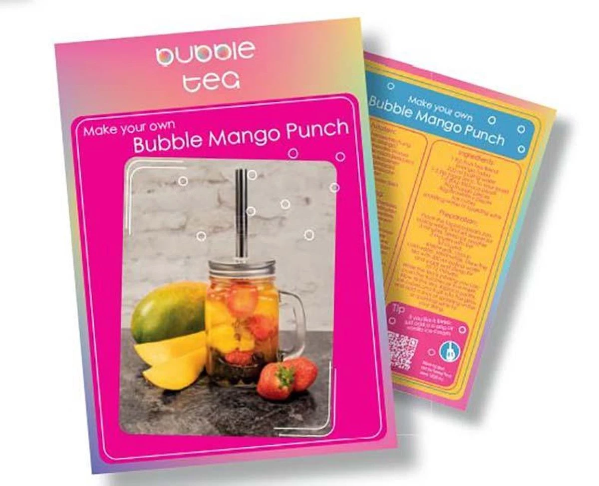 Geschenkdoos Bubble Tea - Bubble Tea Starters Kit - Maak Je Eigen Bubble Tea 4 Geschenkdoos Bubble Tea - Bubble Tea Starters Kit - Maak Je Eigen Bubble Tea - Afbeelding 2