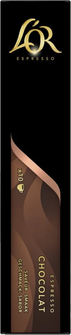 L'OR Espresso Chocolat Koffiecups - 10 X 10 Capsules -Veilige Voedselwinkel 257x1200