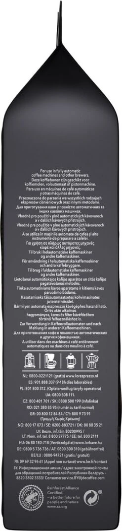 L'OR Espresso Onyx Koffiebonen (12) - 4 X 500 Gram -Veilige Voedselwinkel 277x1200