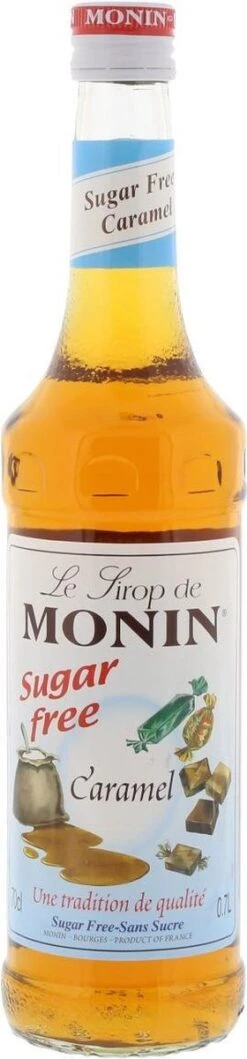 Monin Koffiesiroop Karamel Suikervrij - 70 Cl