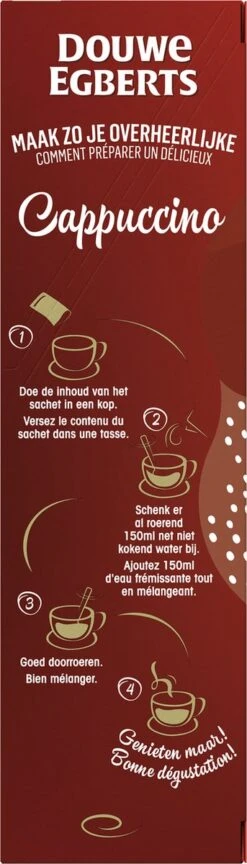 Douwe Egberts Verwenkoffie Cappuccino Oploskoffie - 5 X 10 Zakjes -Veilige Voedselwinkel 343x1200 2