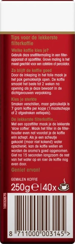 Douwe Egberts Aroma Rood Filterkoffie - 24 X 250 Gram 12 Douwe Egberts Aroma Rood Filterkoffie - 24 X 250 Gram -Veilige Voedselwinkel 373x1200