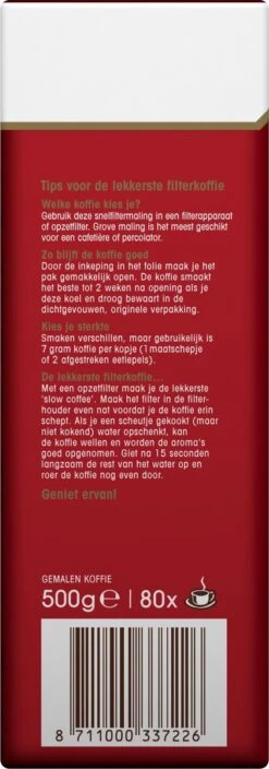 Douwe Egberts Aroma Rood Donker Filterkoffie - 6 X 500 Gram -Veilige Voedselwinkel 421x1200 5