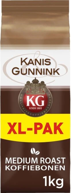 Kanis & Gunnink Medium Roast Koffiebonen - 4 X 1000 Gram - Voordeelverpakking -Veilige Voedselwinkel 443x1200 1