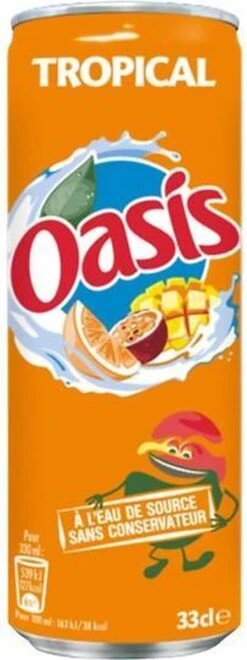Oasis Tropical Frisdrank Blikjes Tray - 24 X 33cl