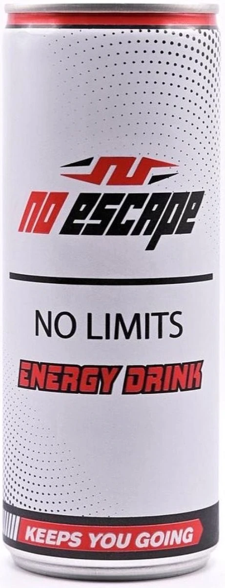 No Escape Energy Drink Blikjes 25cl Tray 24 Stuks 3 No Escape Energy Drink Blikjes 25cl Tray 24 Stuks