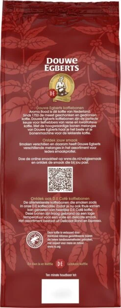 Douwe Egberts Aroma Rood Koffiebonen - 4 X 1000 Gram - Extra Grote Verpakking -Veilige Voedselwinkel 472x1200 1