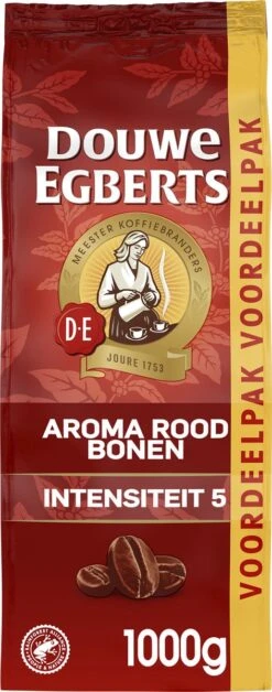 Douwe Egberts Aroma Rood Koffiebonen - 4 X 1000 Gram - Extra Grote Verpakking -Veilige Voedselwinkel 472x1200