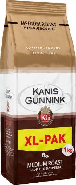Kanis & Gunnink Medium Roast Koffiebonen - 4 X 1000 Gram - Voordeelverpakking -Veilige Voedselwinkel 497x1200
