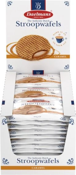 Daelmans Jumbo Stroopwafels - 36 X 1 Stuks (per Stuk Verpakt) - 39 Gram Per Koek -Veilige Voedselwinkel 526x1200 1