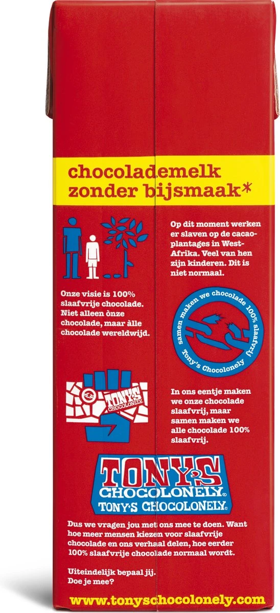 Tony's Chocolonely Chocolademelk - Chocolade Melk - Hot Chocolate - 8 X 1 Liter 5 Tony's Chocolonely Chocolademelk - Chocolade Melk - Hot Chocolate - 8 X 1 Liter - Afbeelding 3