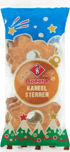 Bolletje - Kaneelsterren - 12x175 Gram - Kerst Koek - Kerst Zoetwaren - Koek - Kerst Decoratie - Kerstkoek - Kerst Eten - Ster - Kerstpakket Assortiment
