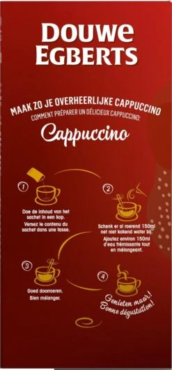 Douwe Egberts Verwenkoffie Cappuccino Oploskoffie - 5 X 10 Zakjes -Veilige Voedselwinkel 559x1200 2