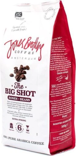 Jones Brothers Coffee The Big Shot Koffiebonen - 6 X 500 Gram -Veilige Voedselwinkel 586x1200 1