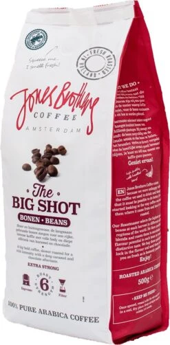 Jones Brothers Coffee The Big Shot Koffiebonen - 6 X 500 Gram -Veilige Voedselwinkel 591x1200 1