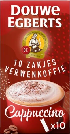 Douwe Egberts Verwenkoffie Cappuccino Oploskoffie - 5 X 10 Zakjes -Veilige Voedselwinkel 630x1200