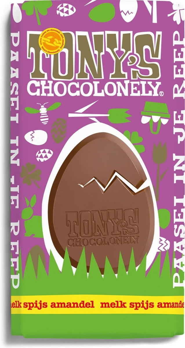 Tony's Chocolonely Chocolade Paas Geschenkset - Chocolade Reep En Eitjes Voor Pasen - Paaseieren - Chocoladereep 8 Tony's Chocolonely Chocolade Paas Geschenkset - Chocolade Reep En Eitjes Voor Pasen - Paaseieren - Chocoladereep - Afbeelding 6