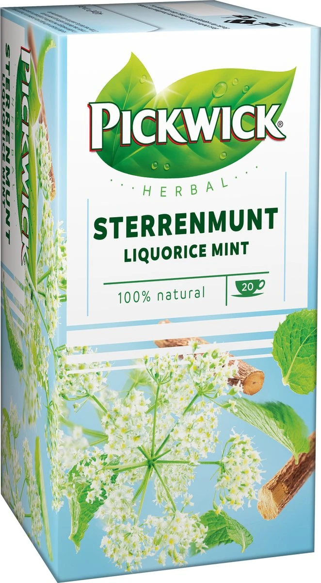 Pickwick Sterrenmunt Kruidenthee - 4 X 20 Zakjes 8 Pickwick Sterrenmunt Kruidenthee - 4 X 20 Zakjes - Afbeelding 6