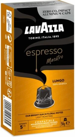 Lavazza Espresso Lungo - Aluminium Nespresso Capsules - 10 Stuks -Veilige Voedselwinkel 663x1200
