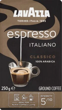 Lavazza Espresso Italiano Classico Gemalen / Filterkoffie - 8 X 250 Gram -Veilige Voedselwinkel 676x1200 3