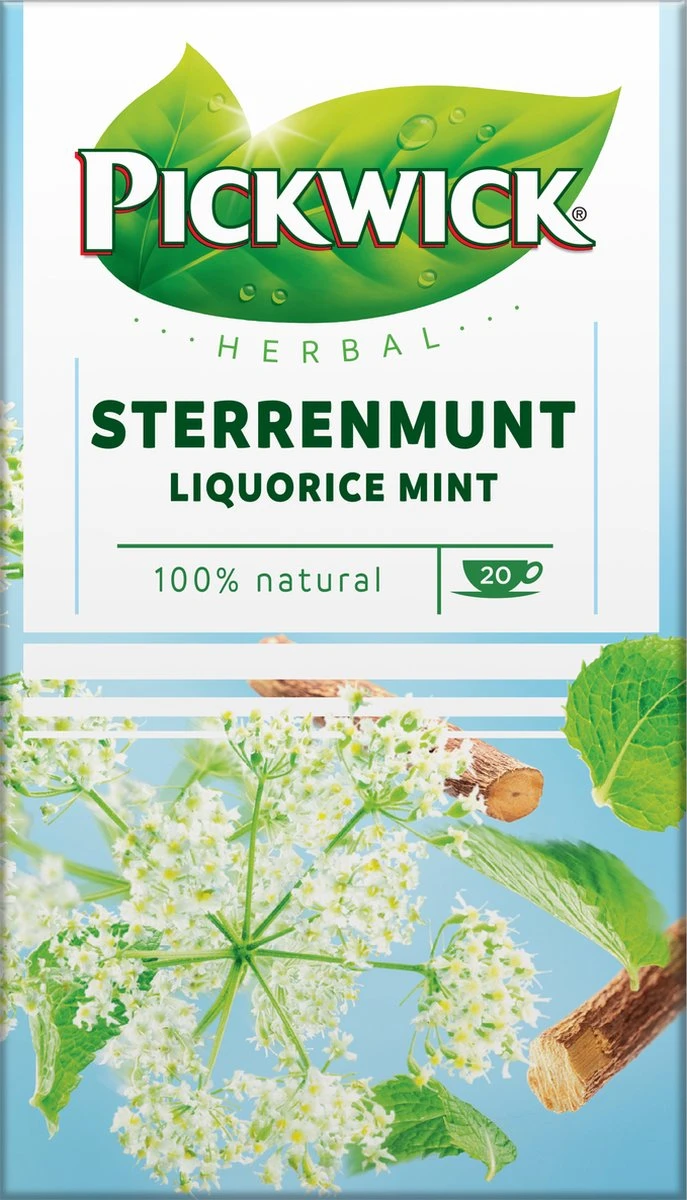 Pickwick Sterrenmunt Kruidenthee - 4 X 20 Zakjes 11 Pickwick Sterrenmunt Kruidenthee - 4 X 20 Zakjes - Afbeelding 9