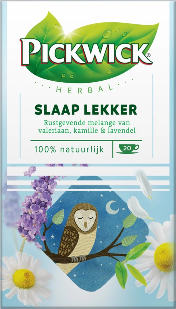 Pickwick Slaap Lekker Kruidenthee - Cafeïnevrij - 4 X 20 Zakjes 6 Pickwick Slaap Lekker Kruidenthee - Cafeïnevrij - 4 X 20 Zakjes - Afbeelding 4