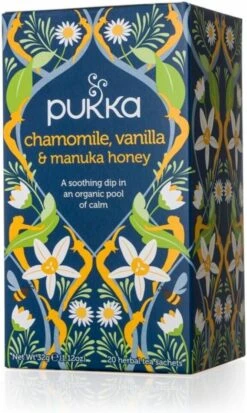Pukka Chamomile Vanille & Manuka Honing Thee -Veilige Voedselwinkel 718x1200