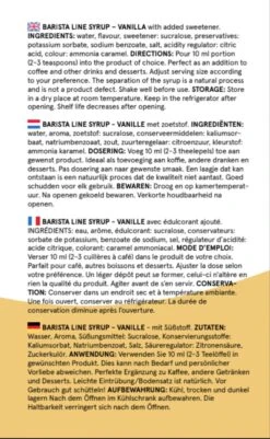 Fitcy | Koffiesiroop | Vanille | Barista Syrup | Zero | Vegan | Vetvrij | Suikervrij | Keto-vriendelijk | Koffie | Siroop | MET DOSEERPOMP | 1L -Veilige Voedselwinkel 739x1200 3