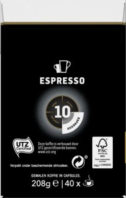 Douwe Egberts Espresso Krachtig (10) - 5 X 40 Koffiecups -Veilige Voedselwinkel 765x1200 1