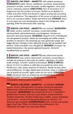 Fitcy | Koffiesiroop | Amaretto | Barista Syrup | Zero | Vegan | Vetvrij | Suikervrij | Keto-vriendelijk | Koffie | Siroop | MET DOSEERPOMP | 1L -Veilige Voedselwinkel 770x1200 3