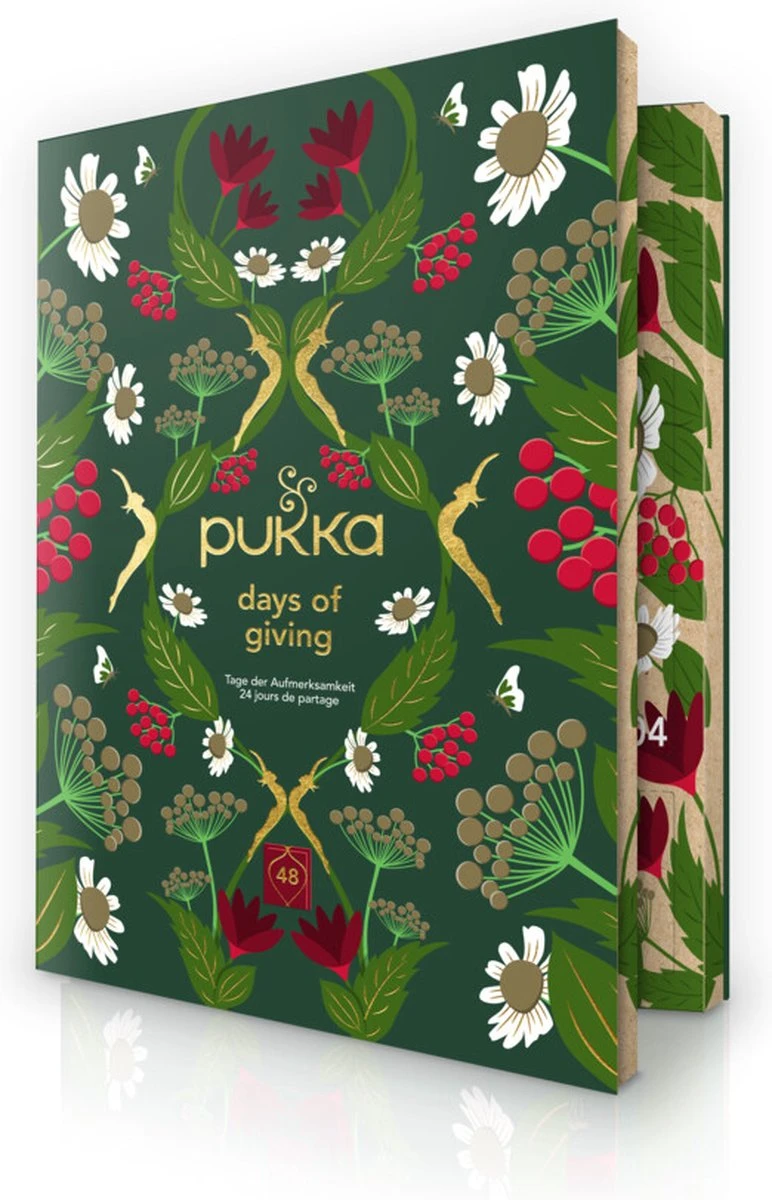 Pukka Thee Hardcover Biologische Kerst Adventskalender 2022, Perfect Als Kerstcadeau - 48 Zakjes - 1 Kalender 11 Pukka Thee Hardcover Biologische Kerst Adventskalender 2022, Perfect Als Kerstcadeau - 48 Zakjes - 1 Kalender - Afbeelding 9