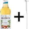 Monin Hazelnoot Suikervrij 70cl Koffiesiroop Met Doseer Pompje -Veilige Voedselwinkel 784x1200