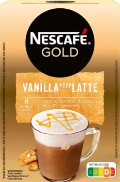 Nescafé Gold Latte Vanille Oploskoffie - 6 Doosjes à 8 Zakjes 7 Nescafé Gold Latte Vanille Oploskoffie - 6 Doosjes à 8 Zakjes -Veilige Voedselwinkel 794x1200 3