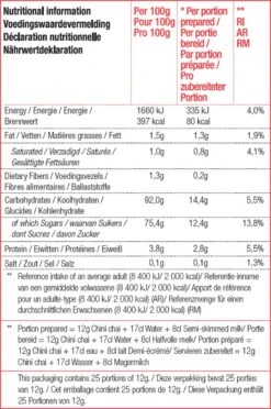 CHALO Chini Masala Chai Latte - Indische Vegan Chai - Zwarte Assam Thee - 25 Porties/ 300GR - Met Minder Suiker -Veilige Voedselwinkel 796x1200