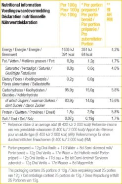 CHALO Vanilla Chai Latte - Indische Vegan Chai - Zwarte Assam Thee - 25 Porties/ 300GR -Veilige Voedselwinkel 797x1200