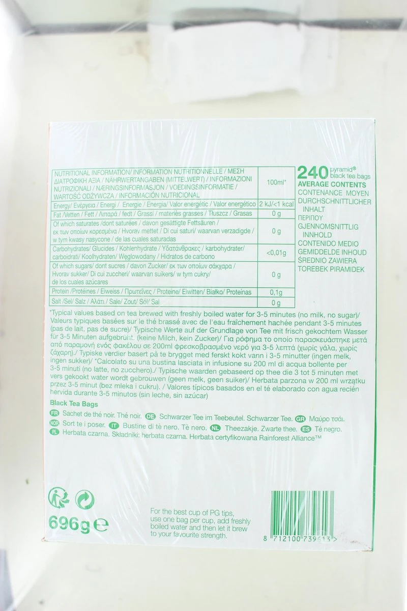 PG Tips | 100% Zwarte Thee | 4x 240 Zakjes | Extra Grote Verpakking 4 PG Tips | 100% Zwarte Thee | 4x 240 Zakjes | Extra Grote Verpakking - Afbeelding 2