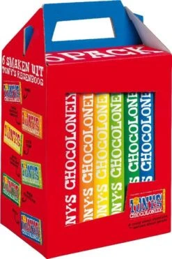 Tony's Chocolonely Rainbowpack Chocolade Cadeau Repen - Kerst En Sint Geschenk - 6 X 180 Gram -Veilige Voedselwinkel 800x1200