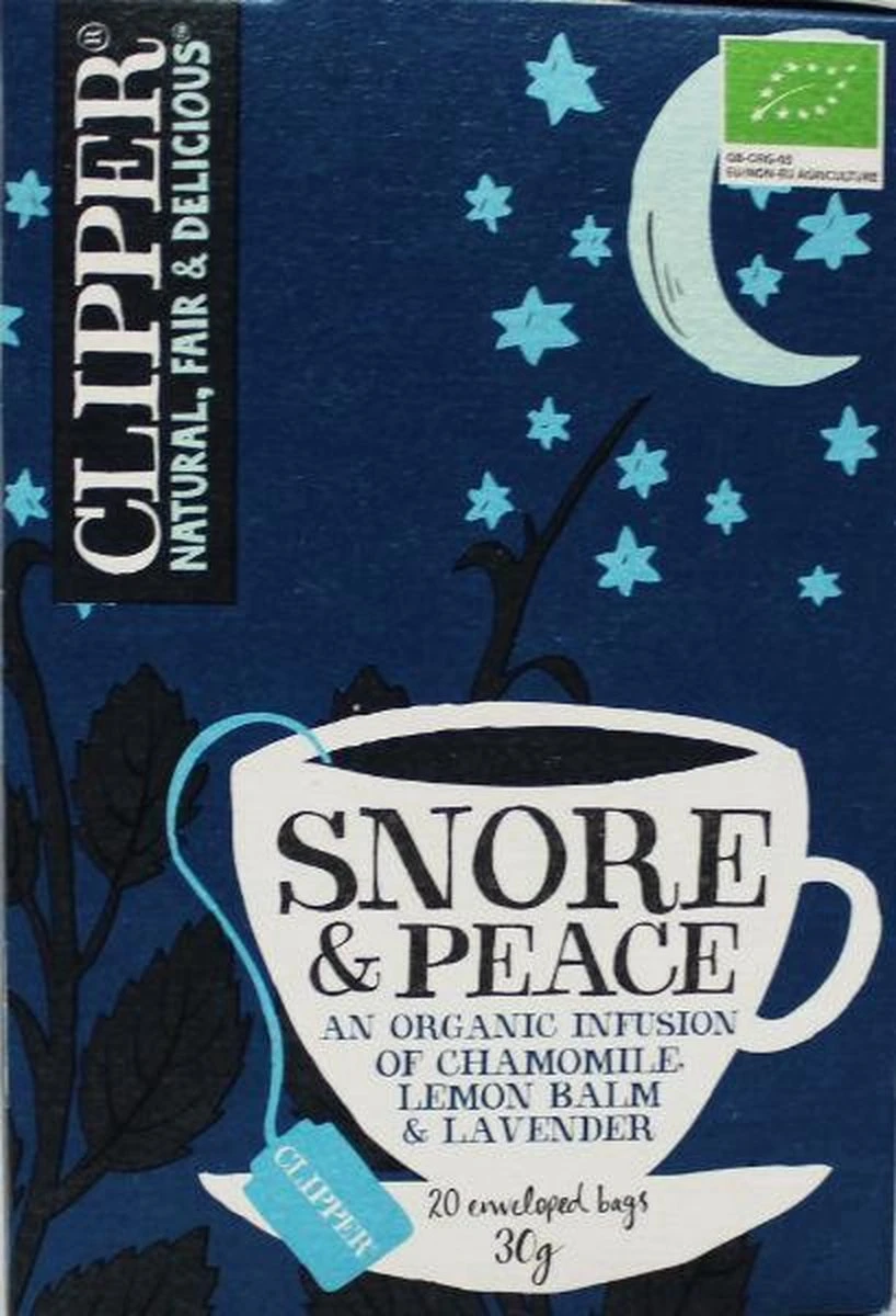 Clipper - Snore & Peace Thee - 20 Zakjes 4 Clipper - Snore & Peace Thee - 20 Zakjes - Afbeelding 2