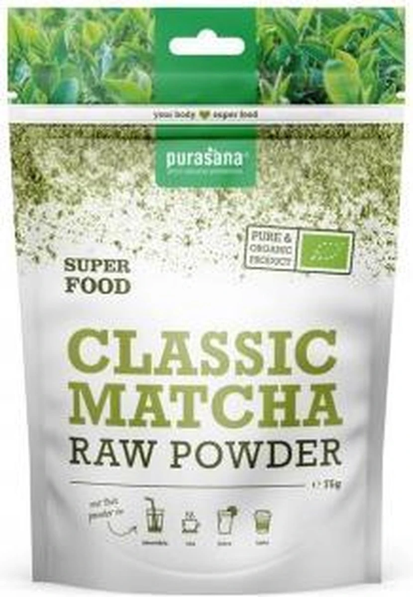 Purasana Matcha Classic Raw Powder 75 Gram 8 Purasana Matcha Classic Raw Powder 75 Gram - Afbeelding 6