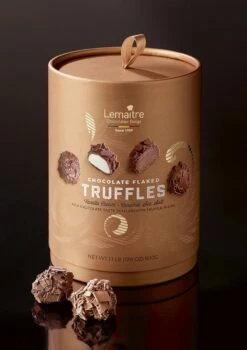 Lemaître Chocolatier - Geschenkverpakking Truffels - Vanille Roomboter & Caramel Zeezout - 500g - Chocolade Cadeau -Veilige Voedselwinkel 847x1200 1