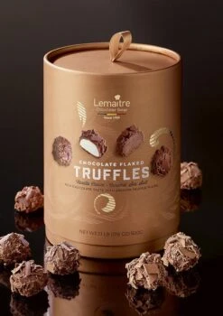 Lemaître Chocolatier - Geschenkverpakking Truffels - Vanille Roomboter & Caramel Zeezout - 500g - Chocolade Cadeau -Veilige Voedselwinkel 847x1200