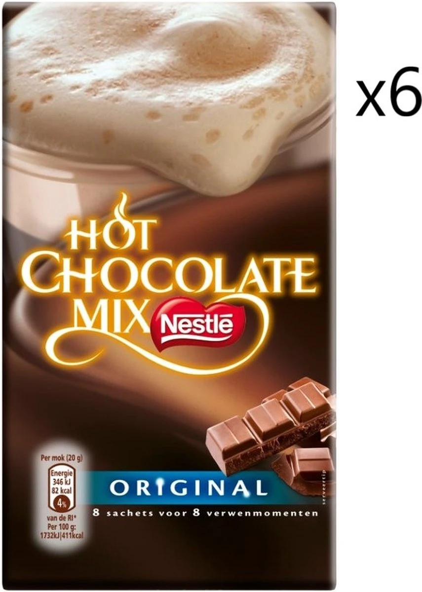 Nestlé - Hot Chocolate Mix - 6 Doosjes à 8 Sticks 3 Nestlé - Hot Chocolate Mix - 6 Doosjes à 8 Sticks