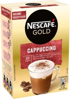 Nescafé Gold Cappuccino Oploskoffie - Ongezoet - 6 Doosjes à 10 Zakjes 11 Nescafé Gold Cappuccino Oploskoffie - Ongezoet - 6 Doosjes à 10 Zakjes -Veilige Voedselwinkel 857x1200 2