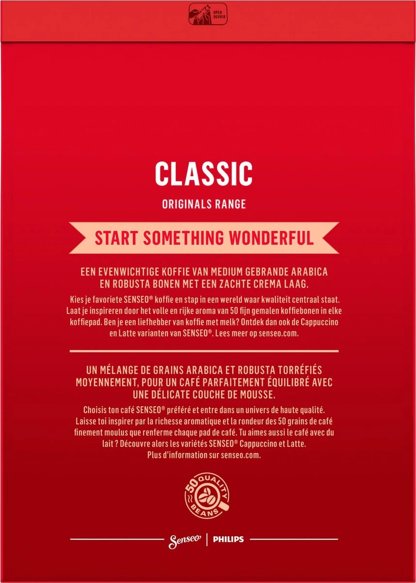 Senseo Classic Koffiepads - 5/9 Intensiteit - 10 X 36 Pads 4 Senseo Classic Koffiepads - 5/9 Intensiteit - 10 X 36 Pads - Afbeelding 2