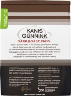 Kanis & Gunnink Dark Roast Koffiepads - 10 X 36 Pads -Veilige Voedselwinkel 894x1200 1